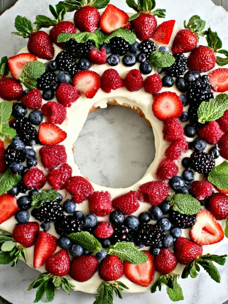 Fruit Pizza Christmas Wreath Recipe