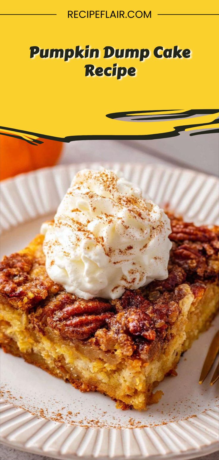 Pumpkin Dump Cake Recipe
