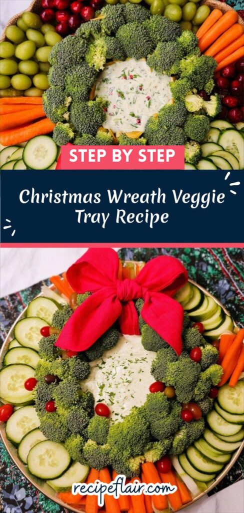 Christmas Wreath Veggie Tray Recipe