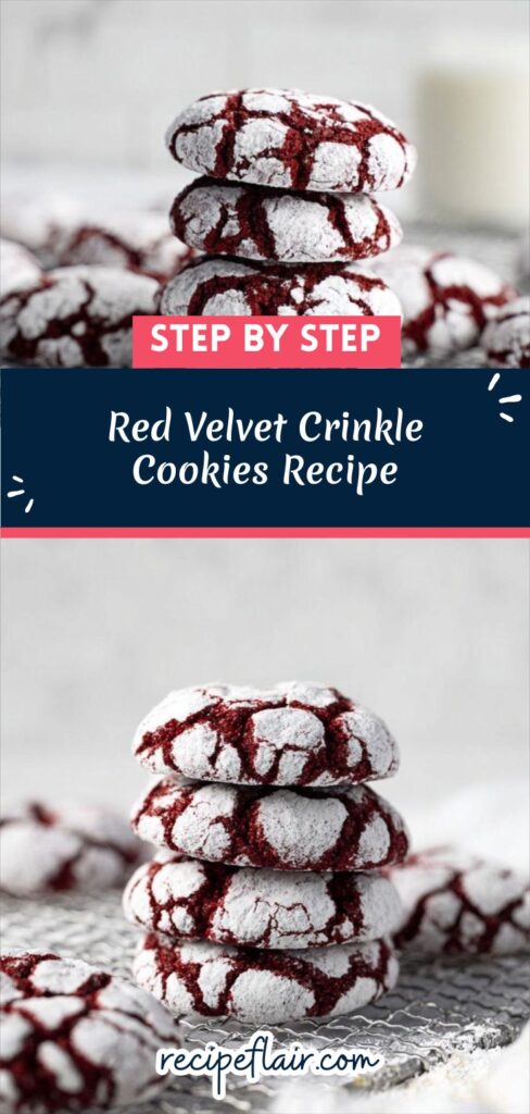 Red Velvet Crinkle Cookies Recipe