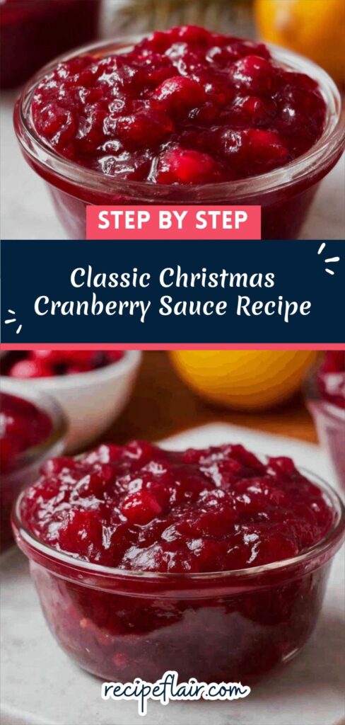 Classic Christmas Cranberry Sauce Recipe