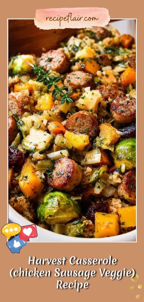 Harvest Casserole (chicken Sausage Veggie) Recipe