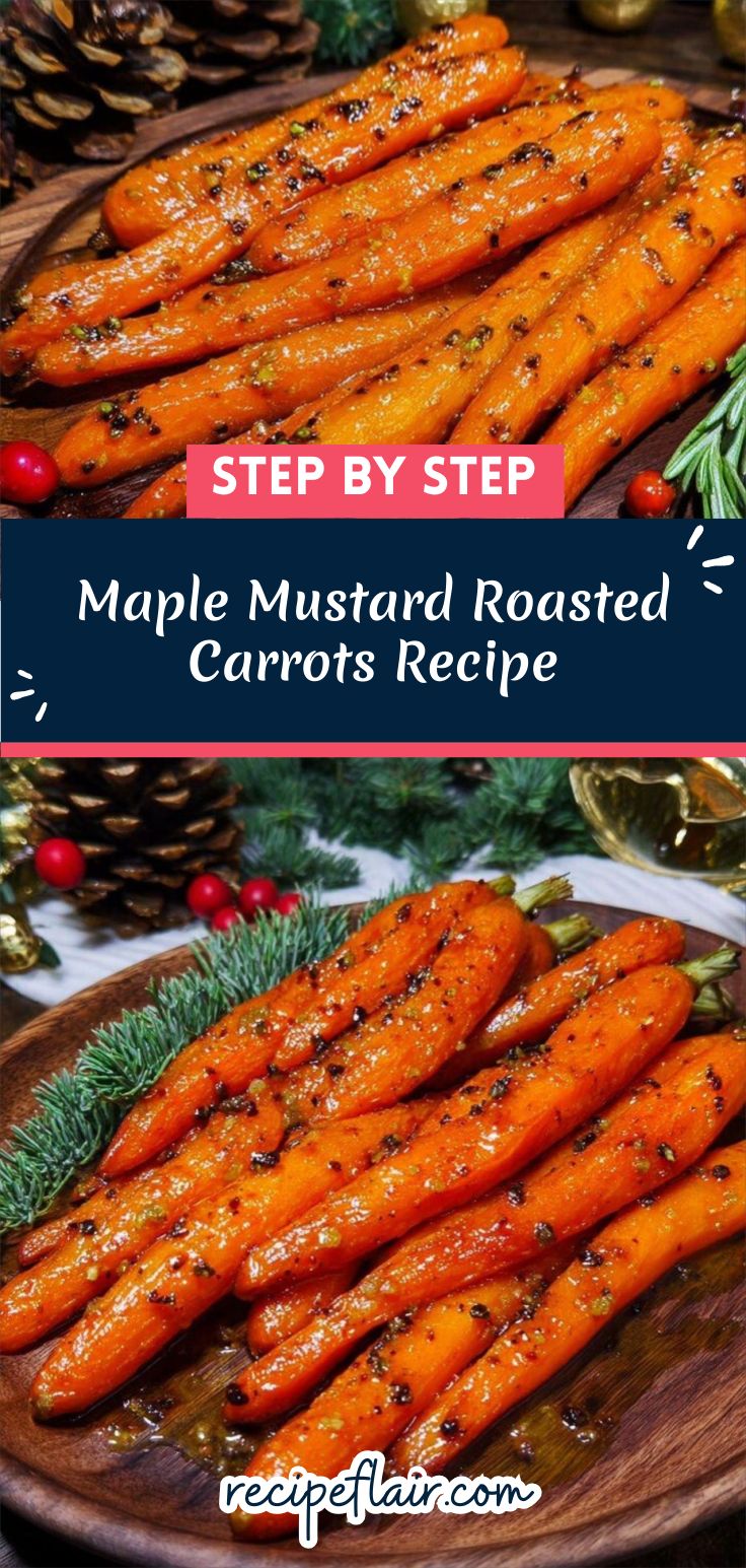 Maple Mustard Roasted Carrots Recipe