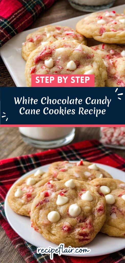 White Chocolate Candy Cane Cookies Recipe