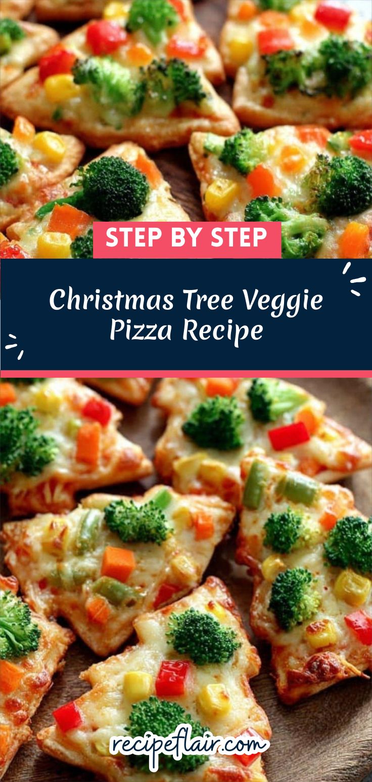 Christmas Tree Veggie Pizza Recipe