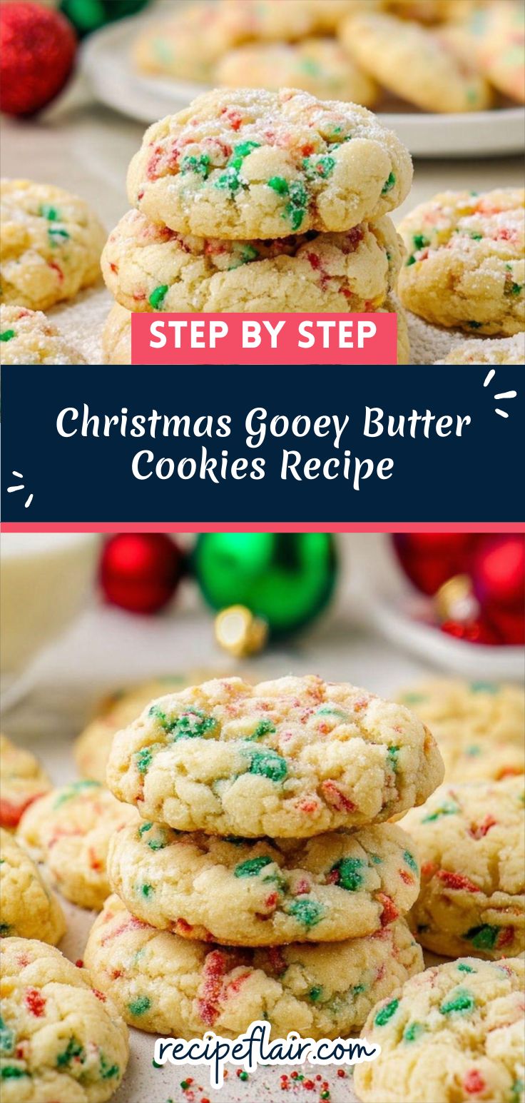 Christmas Gooey Butter Cookies Recipe