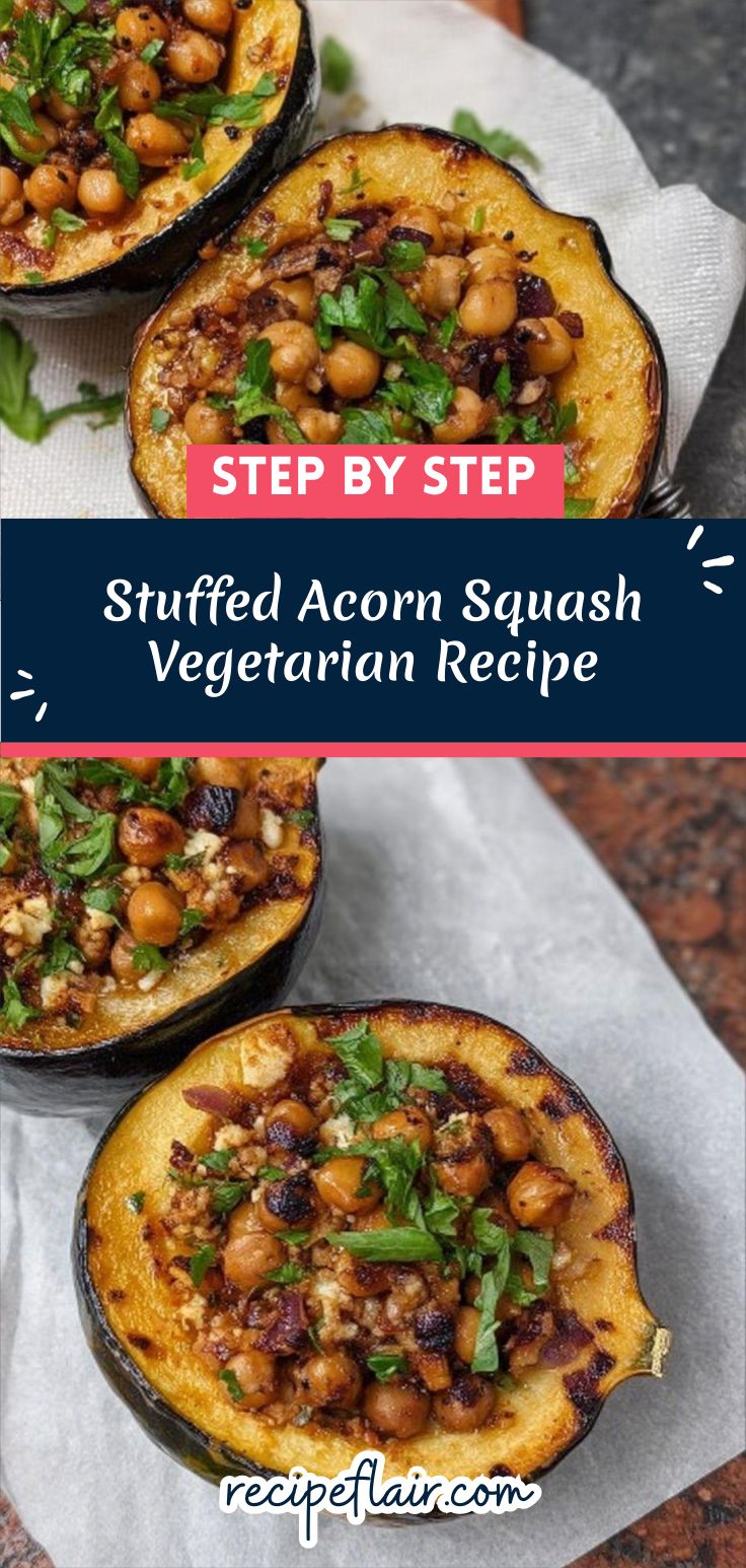 Stuffed Acorn Squash Vegetarian Recipe