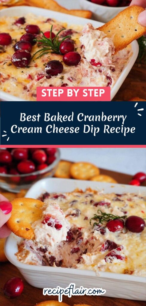 Best Baked Cranberry Cream Cheese Dip Recipe