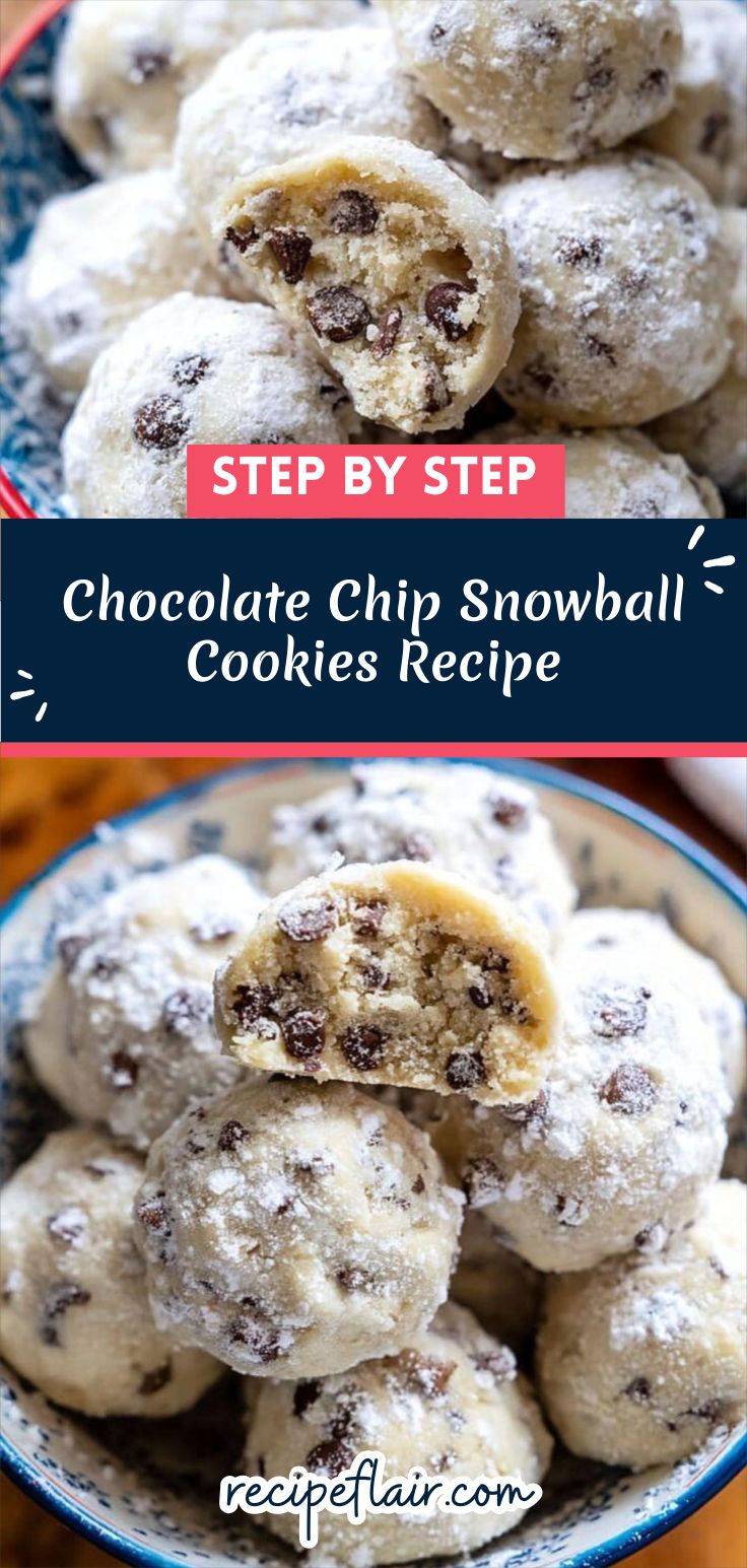 Chocolate Chip Snowball Cookies Recipe