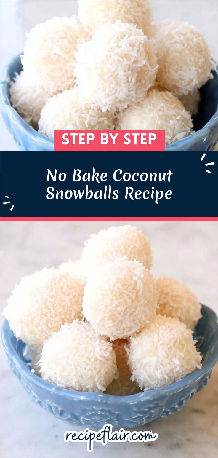No Bake Coconut Snowballs Recipe