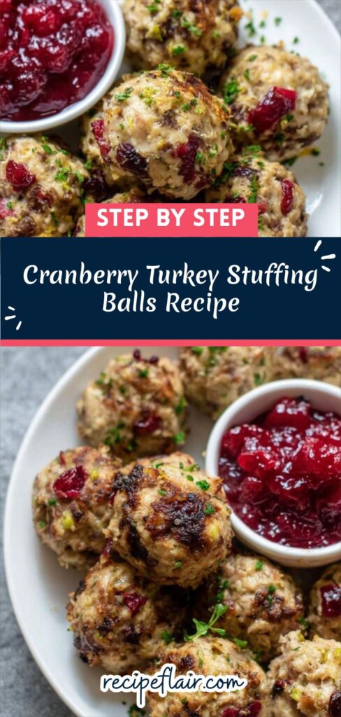 Cranberry Turkey Stuffing Balls Recipe