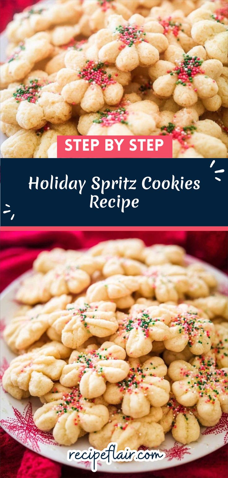 Holiday Spritz Cookies Recipe