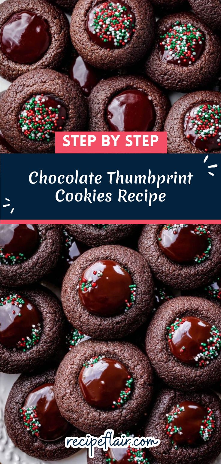 Chocolate Thumbprint Cookies Recipe