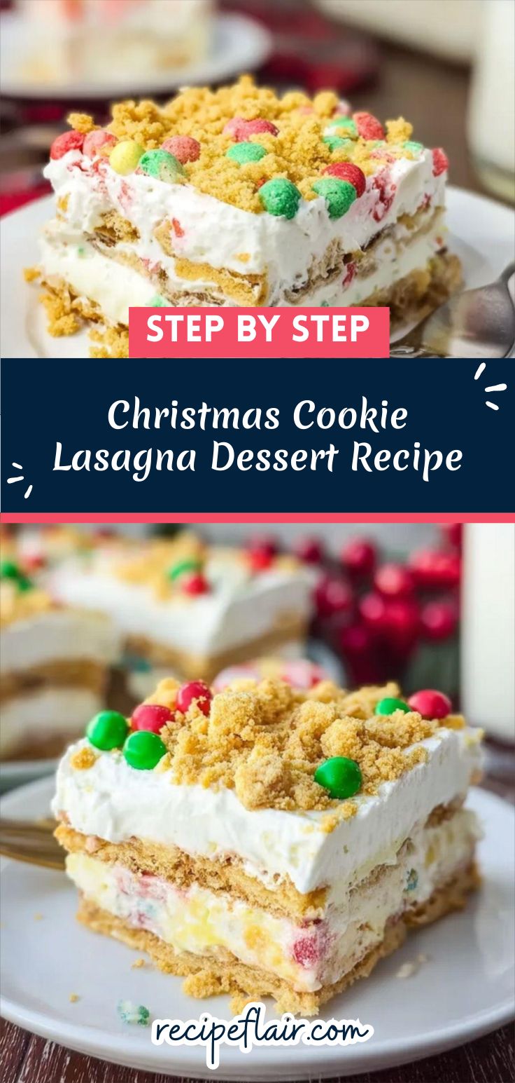 Christmas Cookie Lasagna Dessert Recipe