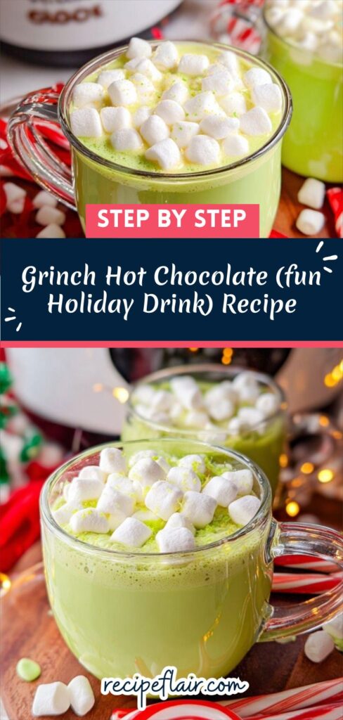 Grinch Hot Chocolate (fun Holiday Drink) Recipe