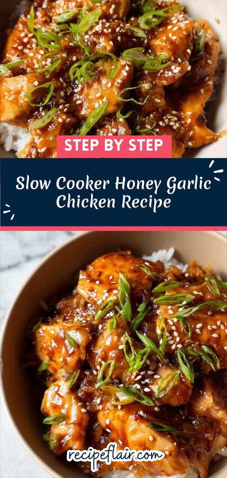 Slow Cooker Honey Garlic Chicken Recipe