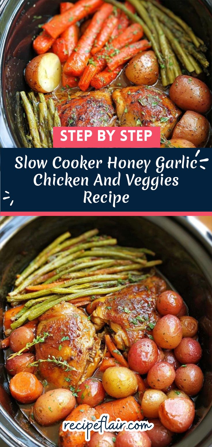 Slow Cooker Honey Garlic Chicken And Veggies Recipe