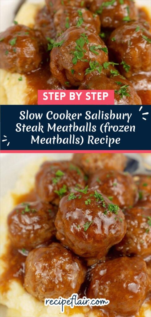 Slow Cooker Salisbury Steak Meatballs (frozen Meatballs) Recipe