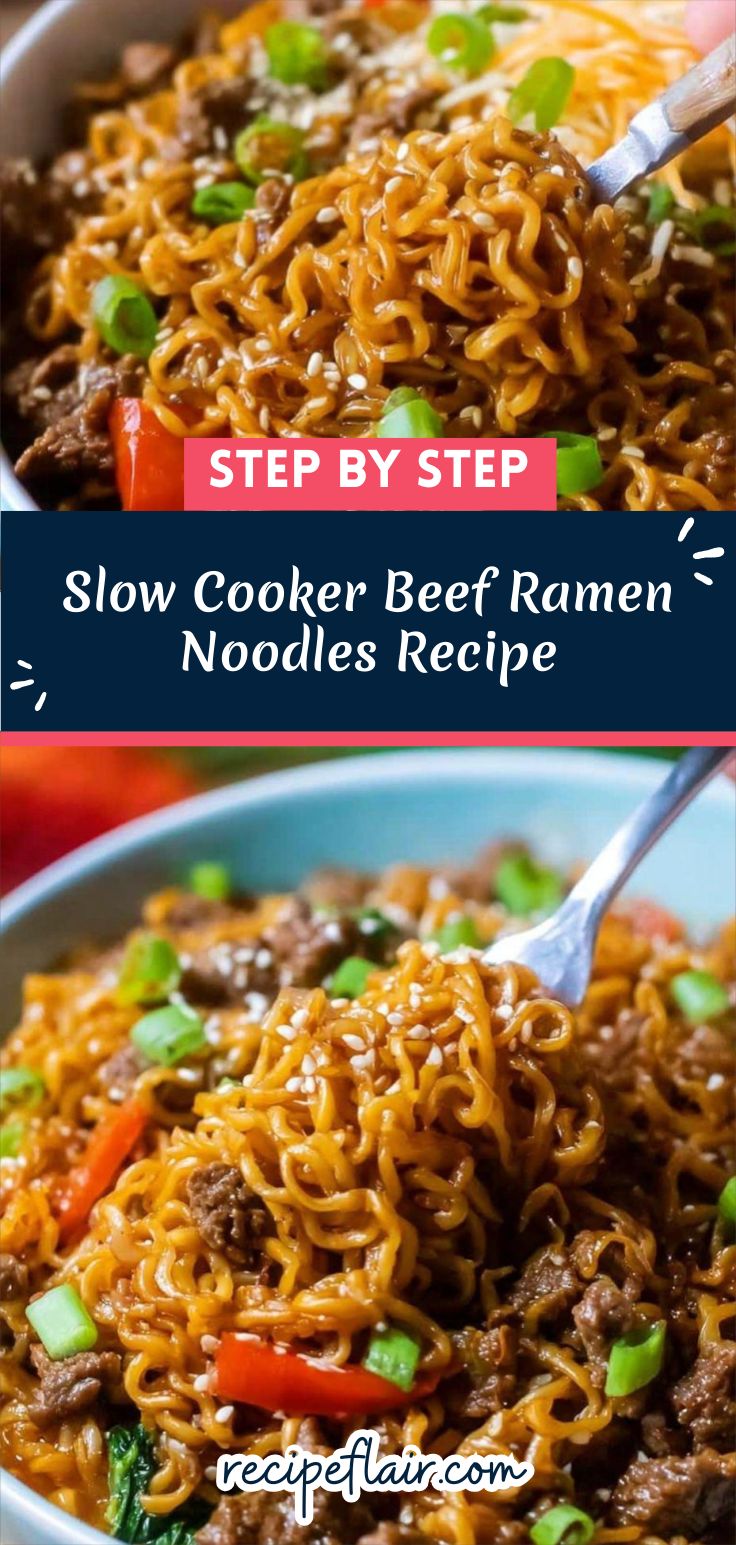 Slow Cooker Beef Ramen Noodles Recipe