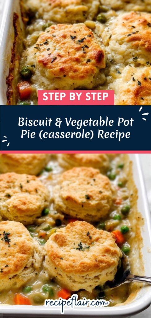 Biscuit & Vegetable Pot Pie (casserole) Recipe