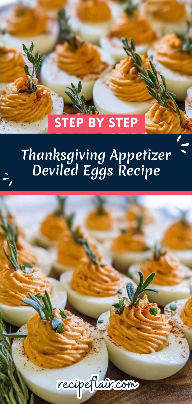 Thanksgiving Appetizer Deviled Eggs Recipe