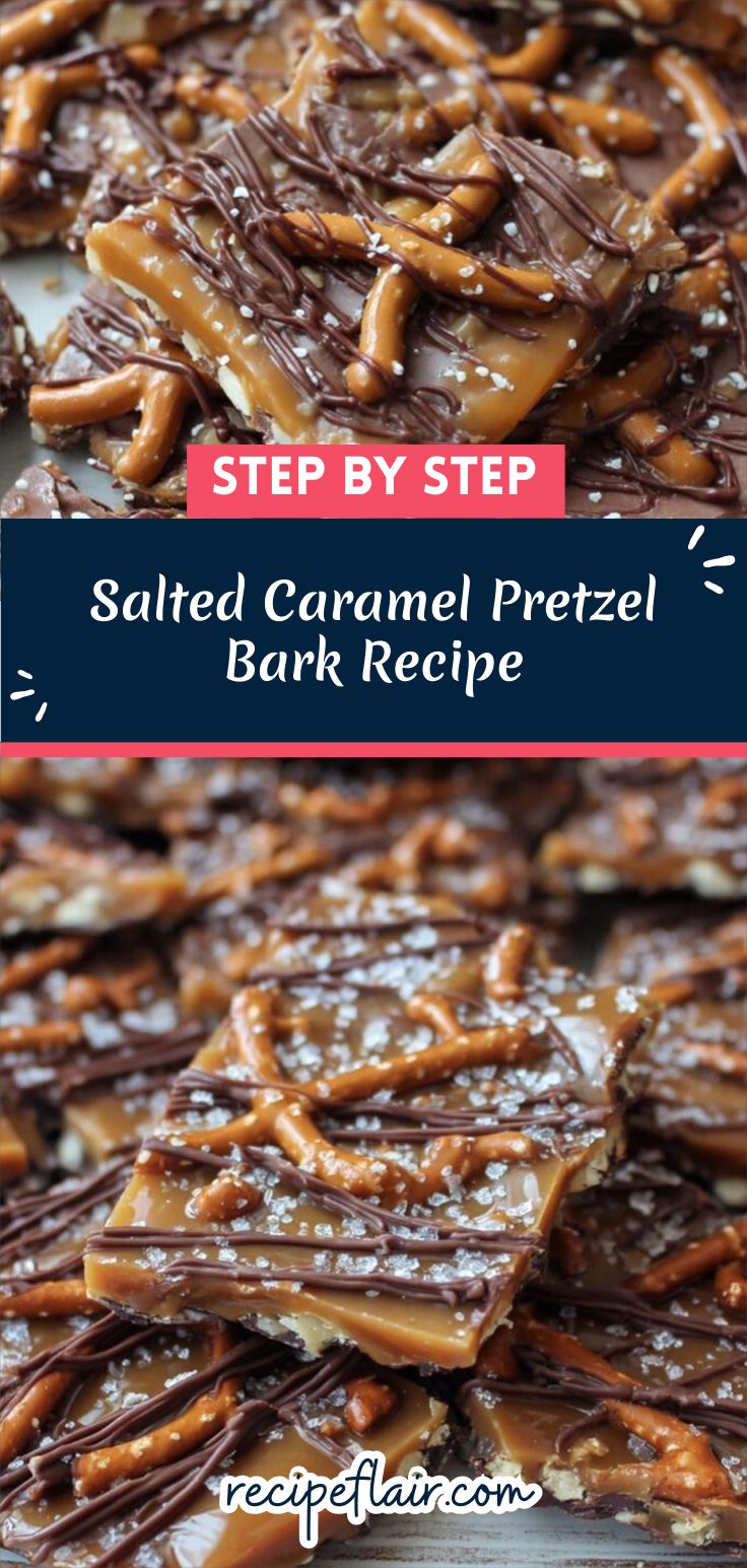 Salted Caramel Pretzel Bark Recipe