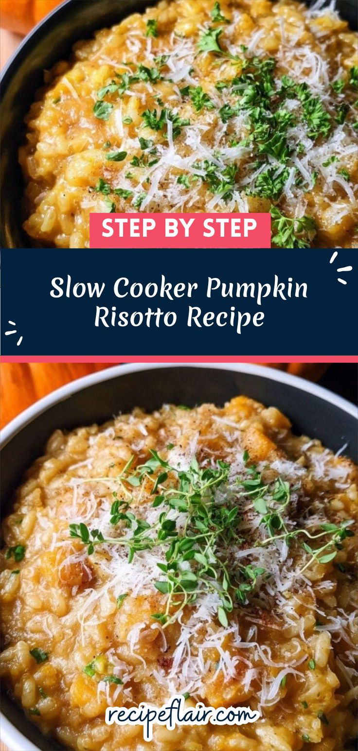 Slow Cooker Pumpkin Risotto Recipe