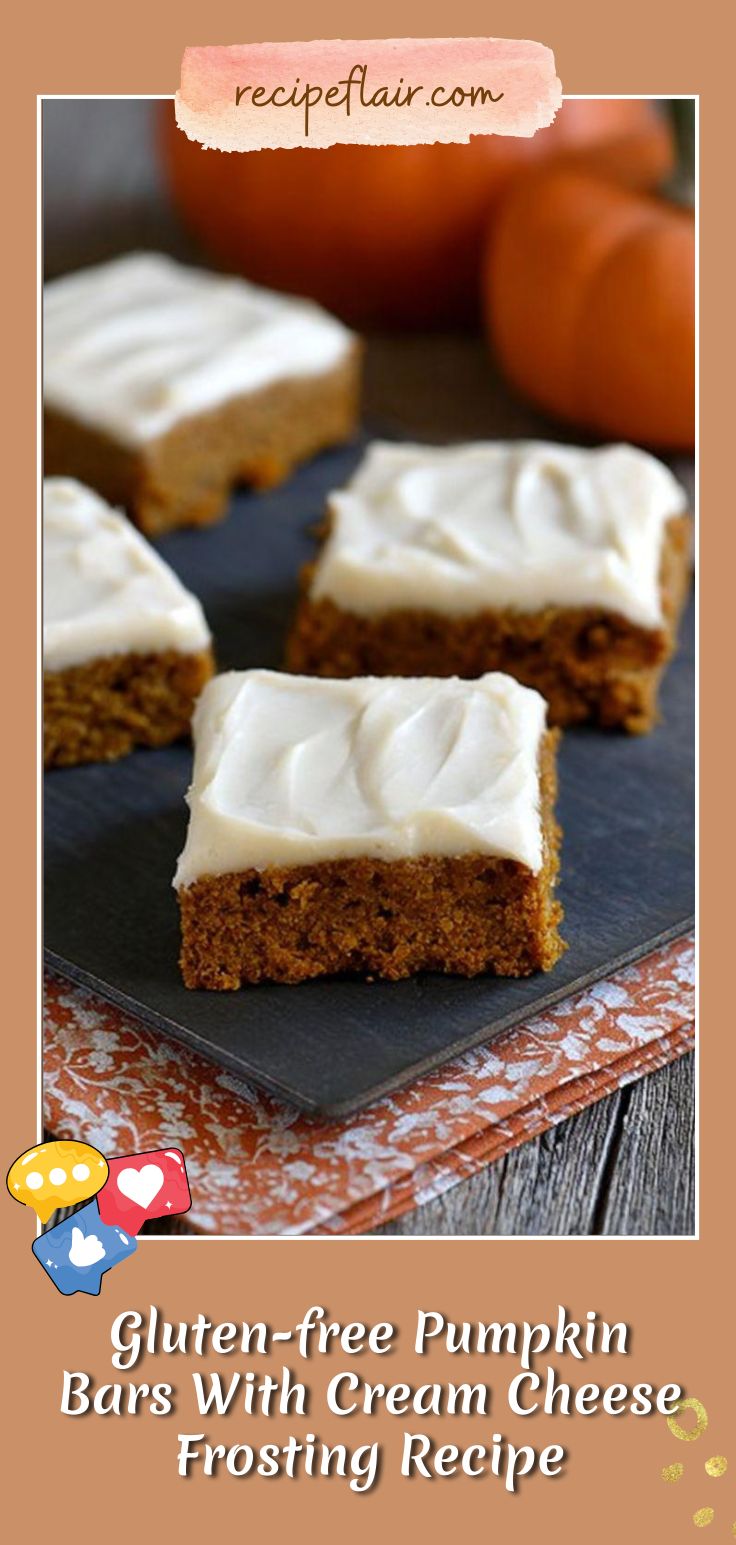 Gluten-free Pumpkin Bars With Cream Cheese Frosting Recipe