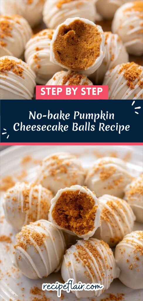 No-bake Pumpkin Cheesecake Balls Recipe