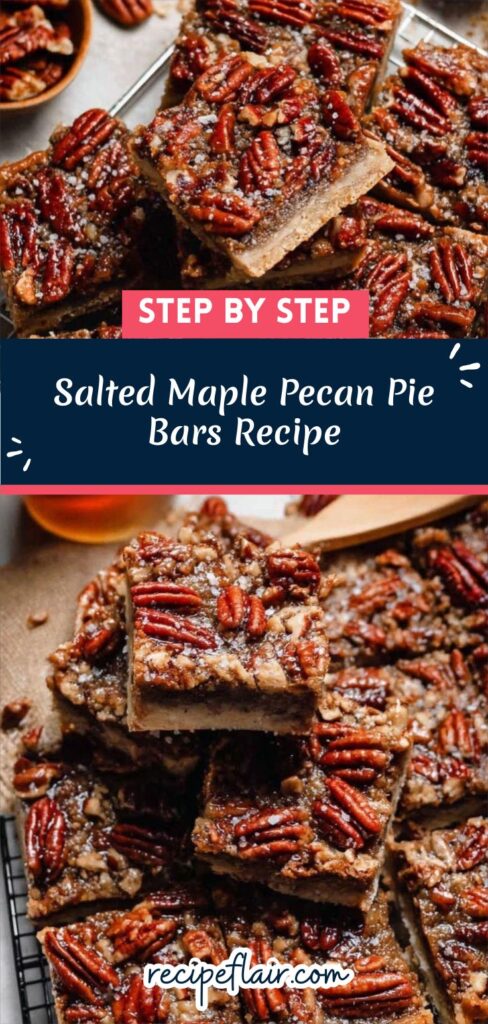 Salted Maple Pecan Pie Bars Recipe