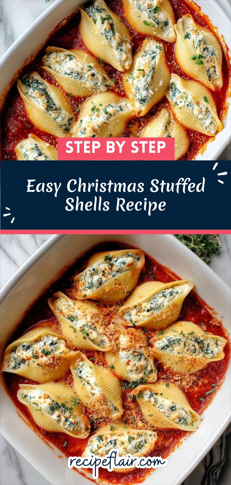 Easy Christmas Stuffed Shells Recipe