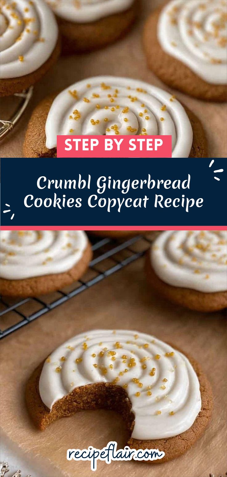 Crumbl Gingerbread Cookies Copycat Recipe