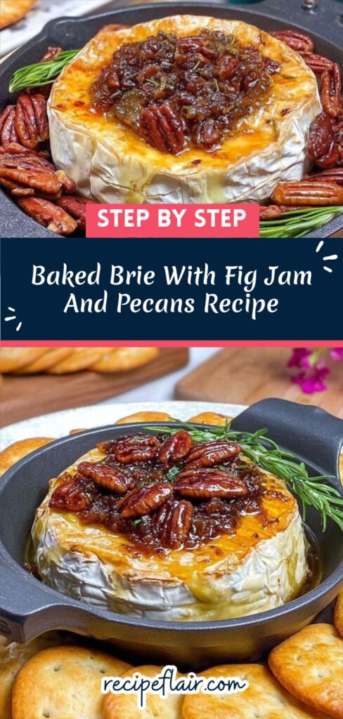 Baked Brie With Fig Jam And Pecans Recipe