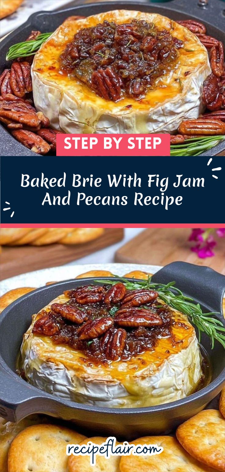 Baked Brie With Fig Jam And Pecans Recipe