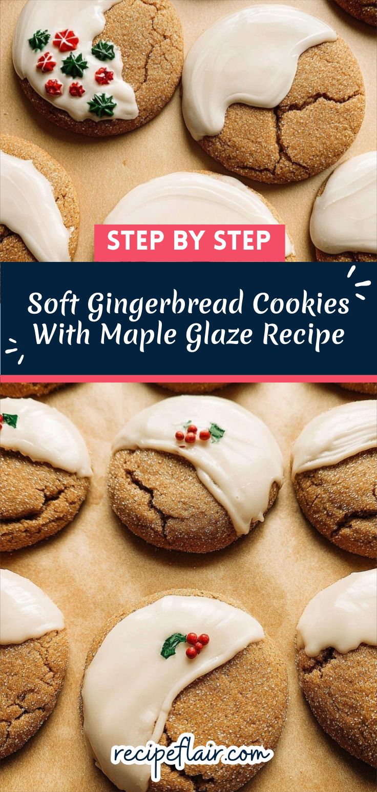 Soft Gingerbread Cookies With Maple Glaze Recipe