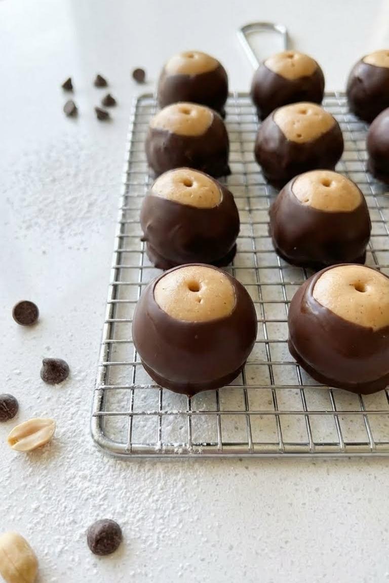 Easy Buckeye Balls Recipe: Chocolate Peanut Butter Balls Treat