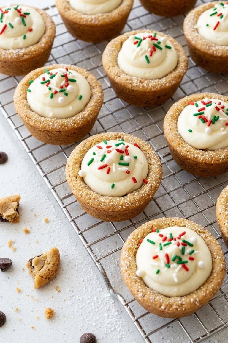 Cheesecake Cookie Cups Recipe for Easy Christmas Potluck Ideas