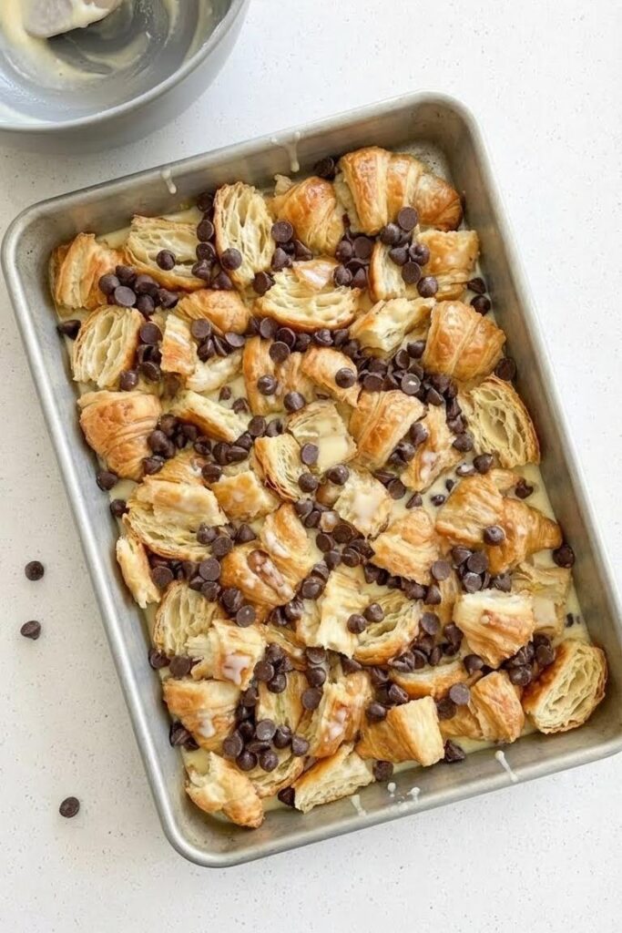 Christmas Morning Breakfast Chocolate Croissant Bake Recipe