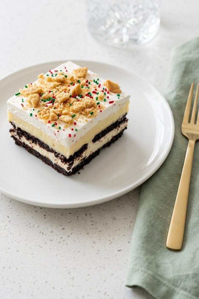 Christmas Cookie Lasagna Dessert Recipe for Festive Potluck Ideas