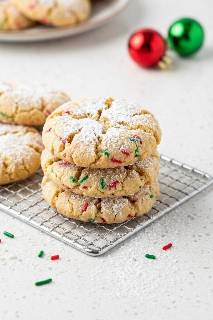 Christmas Gooey Butter Cookies Recipe for Holiday Cookie Trays