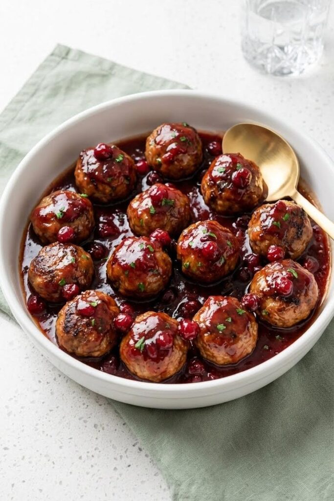 Festive Christmas Meatballs Recipe for Easy Holiday Potluck Ideas