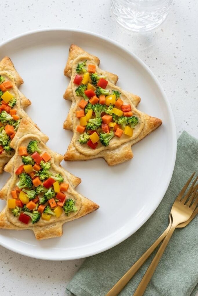 Easy Christmas Veggie Tray Pizza Recipe for Festive Holidays