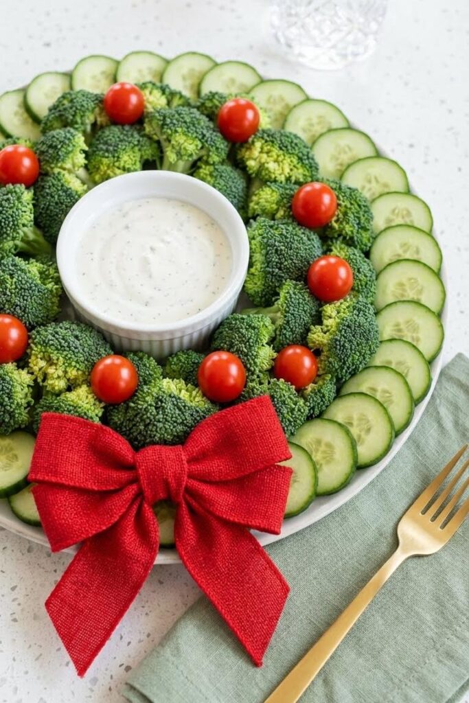 Festive Christmas Veggie Tray Recipe for Holiday Parties