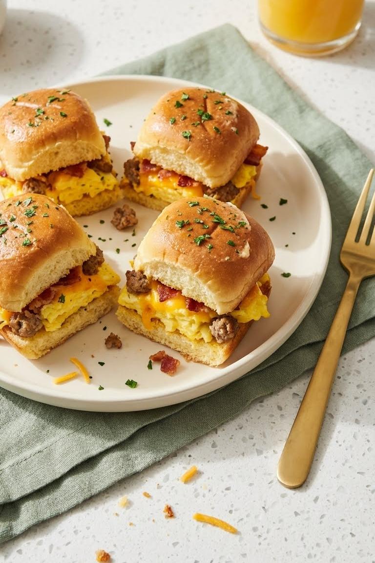 Cozy Christmas Morning Breakfast: Cowboy Breakfast Sliders Recipe
