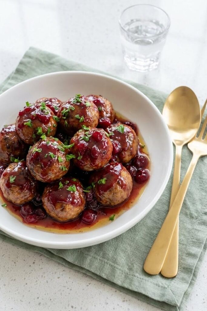 Cranberry Meatballs Recipe: Best Christmas Side Dish for Parties