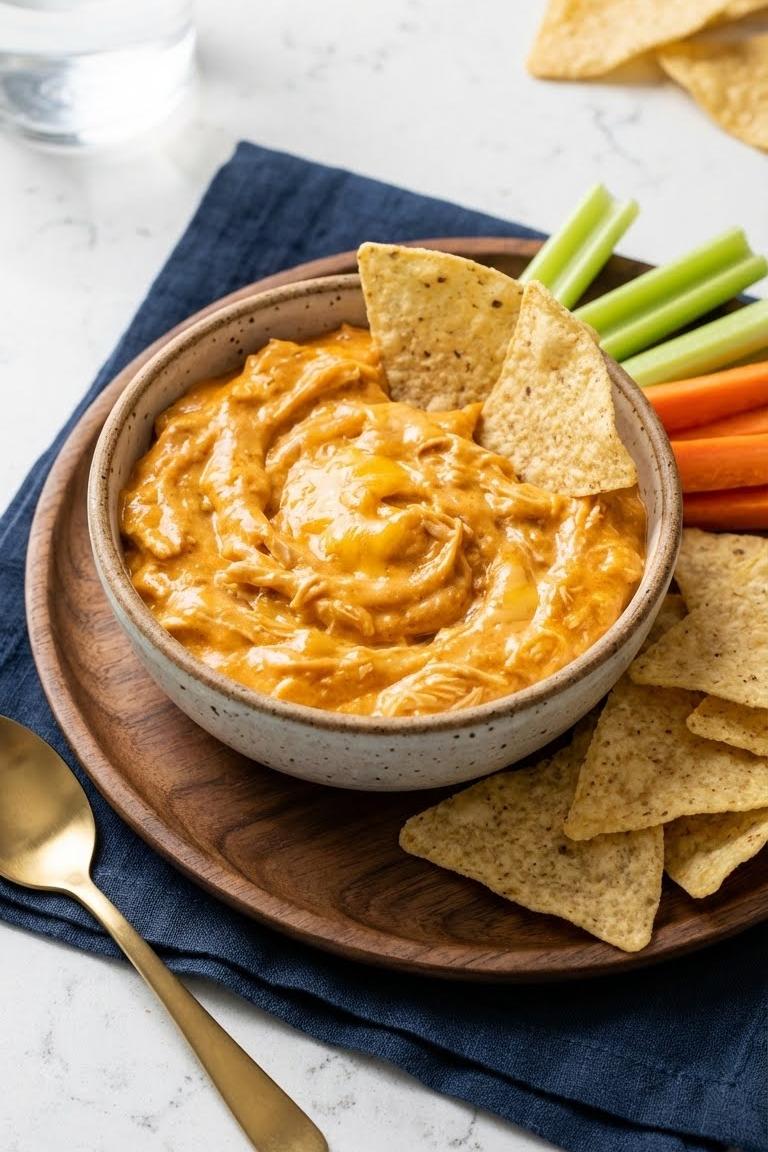 Easy Crockpot Buffalo Chicken Dip Recipe for Game Day Parties