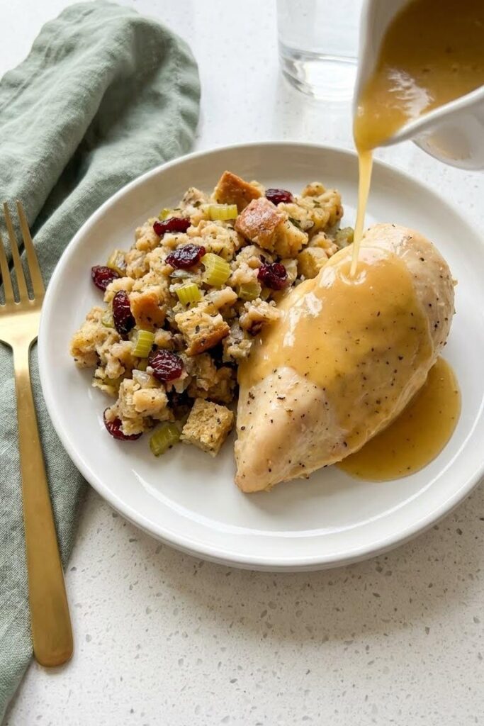 Cozy Crock Pot Chicken and Stuffing Recipe for Thanksgiving