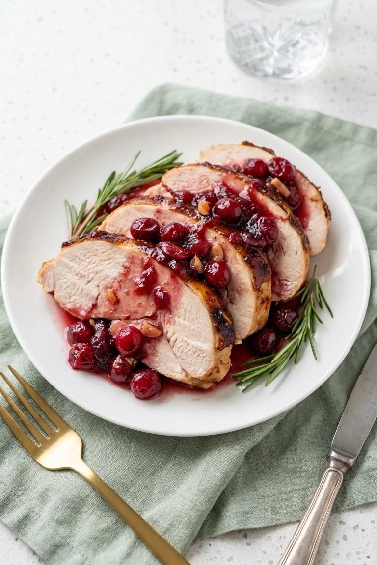 Crock Pot Cranberry Turkey Breast Recipe for Easy Thanksgiving Dinner