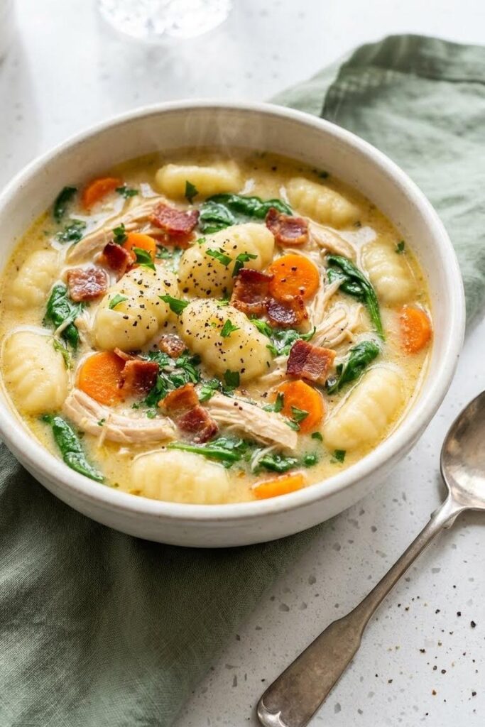 Cozy Crockpot Chicken Gnocchi Soup Recipe for Family Dinners