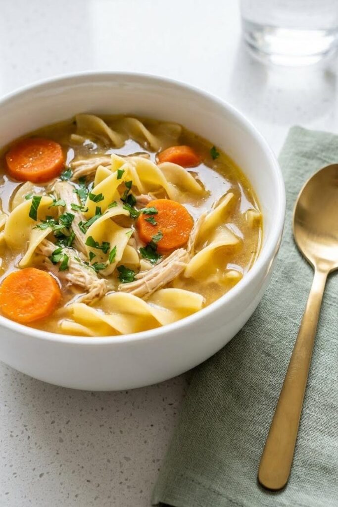 Cozy Crockpot Chicken Noodle Soup Recipe for Busy Families
